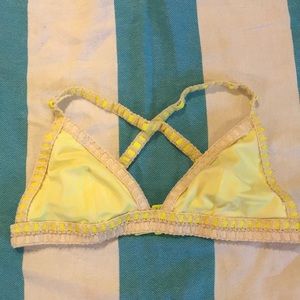 Yellow crochet Victoria’s Secret bikini top